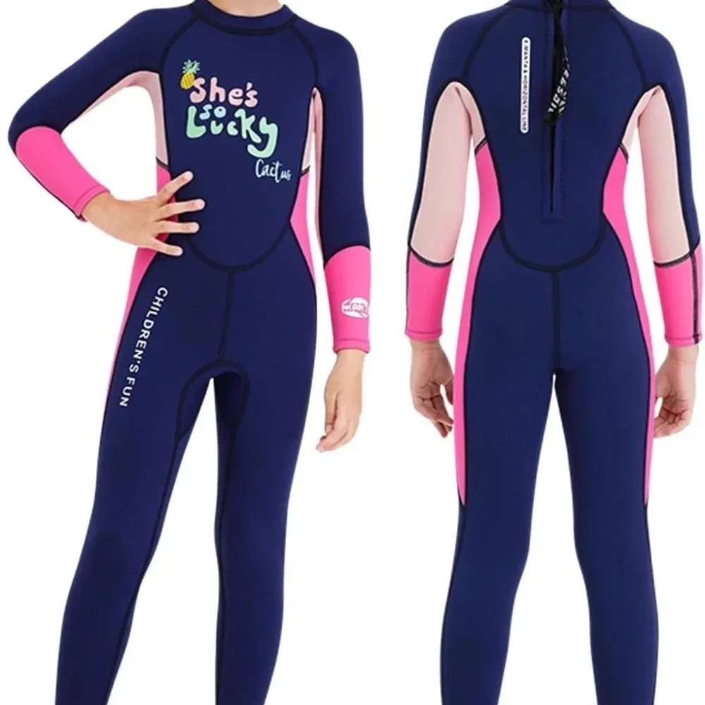 Gogokids Kids Wetsuit Girls Neoprene  Swimsuit, Children size S